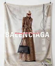 Balenciaga Leopard Print Flannel Throw Blanket for Sofa BA466